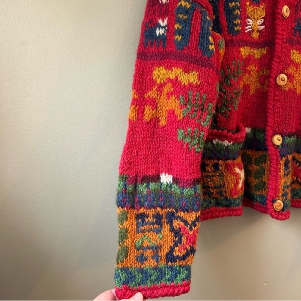 Vintage Express Cat Cardigan Sweater - Picture 7 of 9
